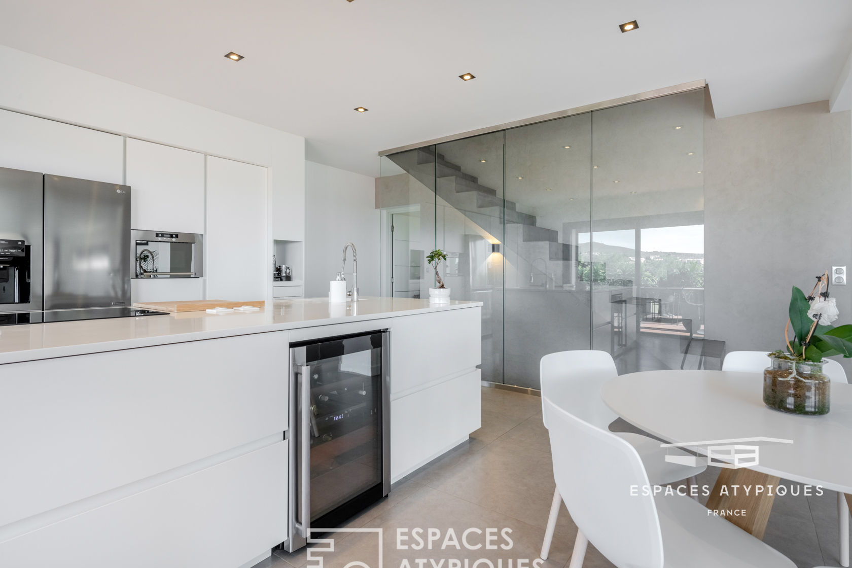 contemporary villa with panoramic views