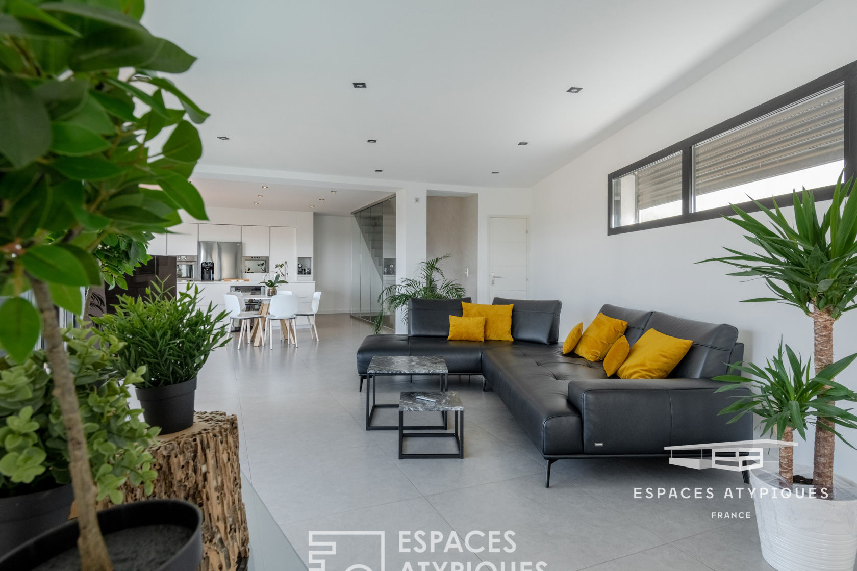 contemporary villa with panoramic views