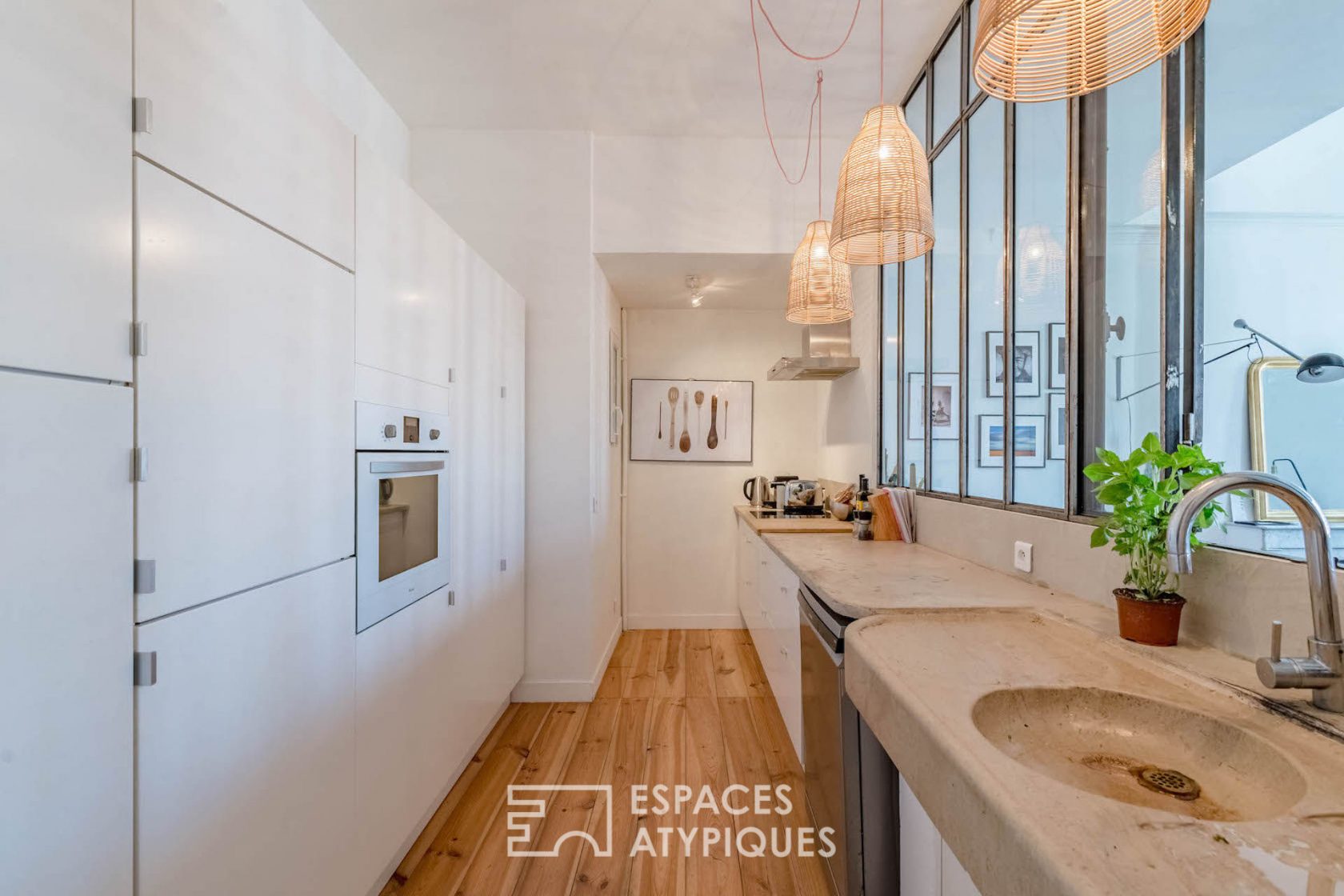 Appartement revisité en duplex contemporain