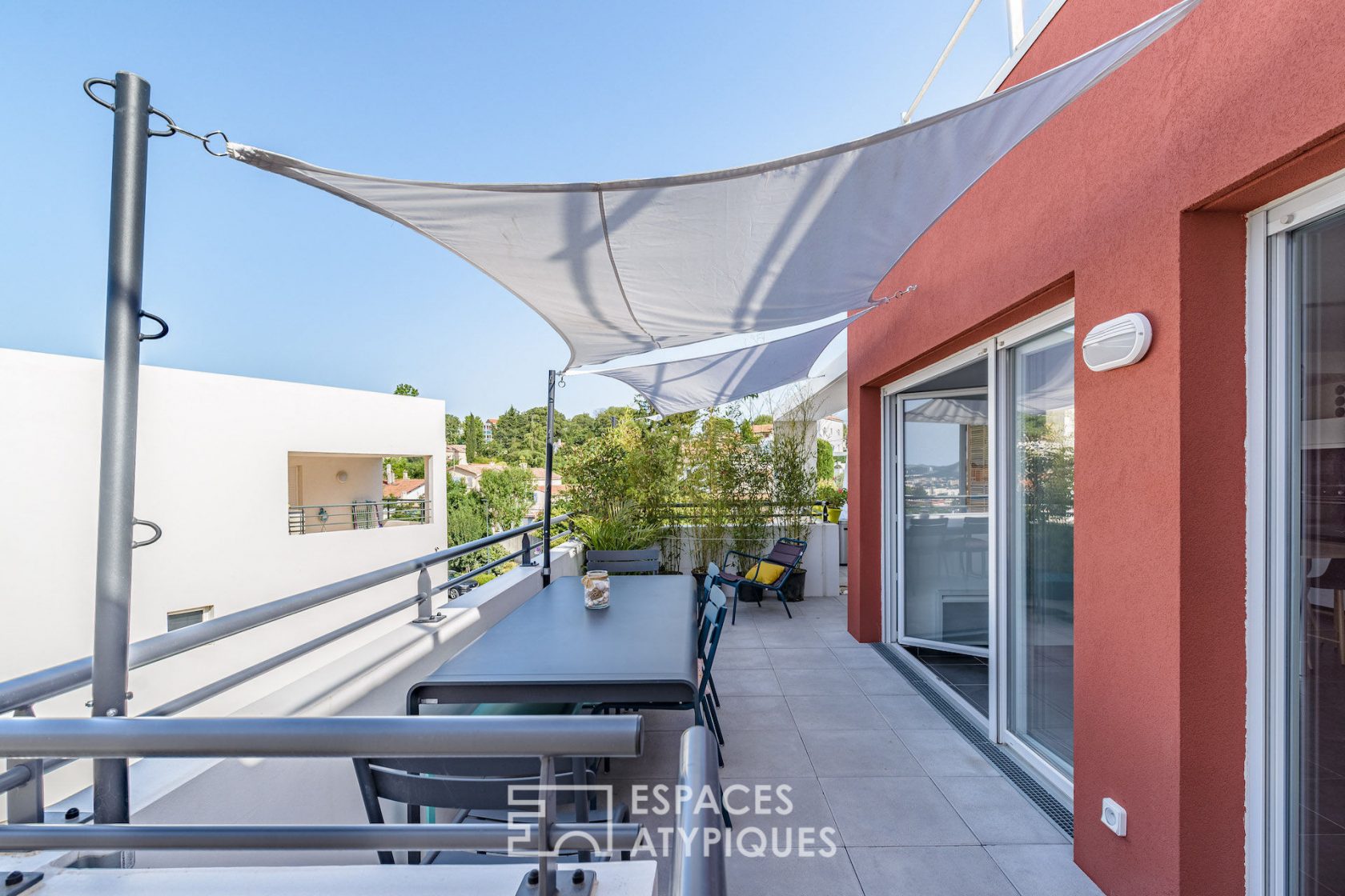 Contemporary apartment with terrace