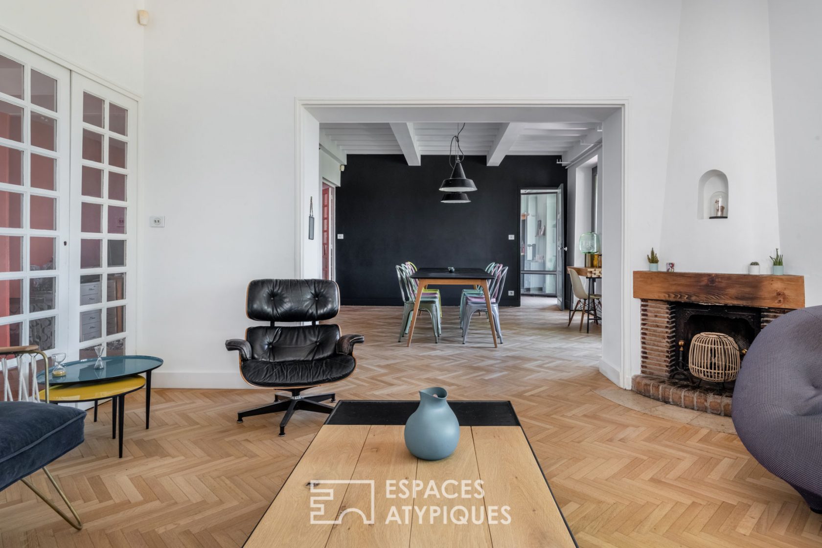 Rez-de-jardin contemporain en duplex