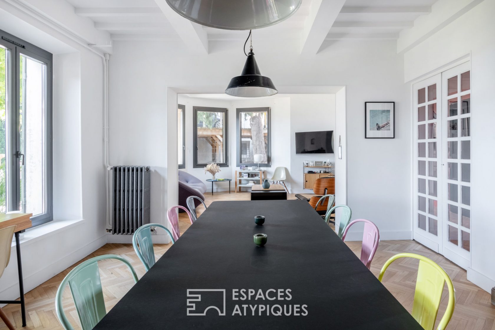 Rez-de-jardin contemporain en duplex