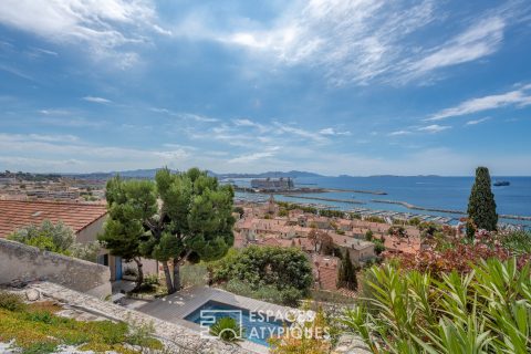 Maison de charme avec vue mer panoramique