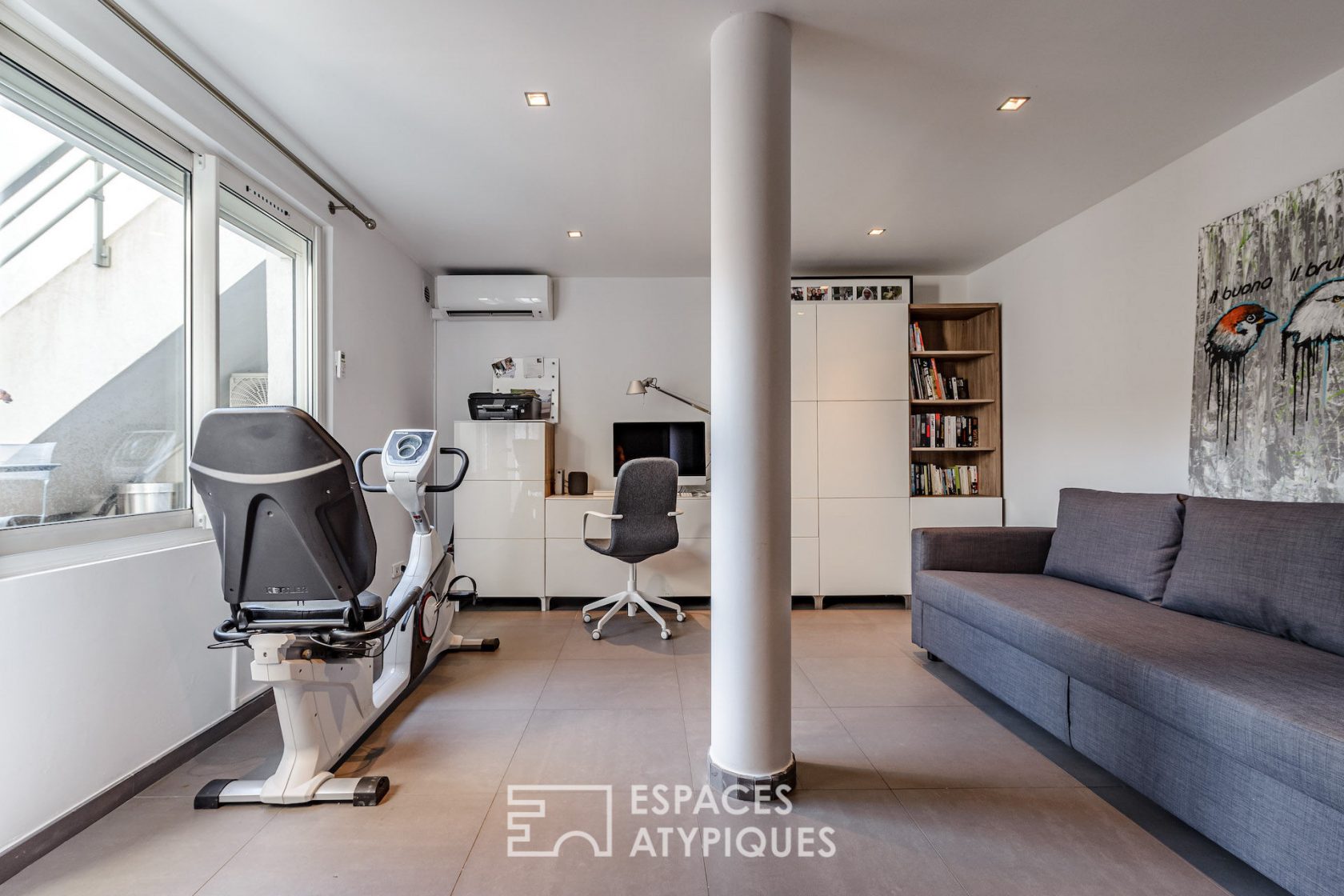 Maison de ville contemporaine avec vue