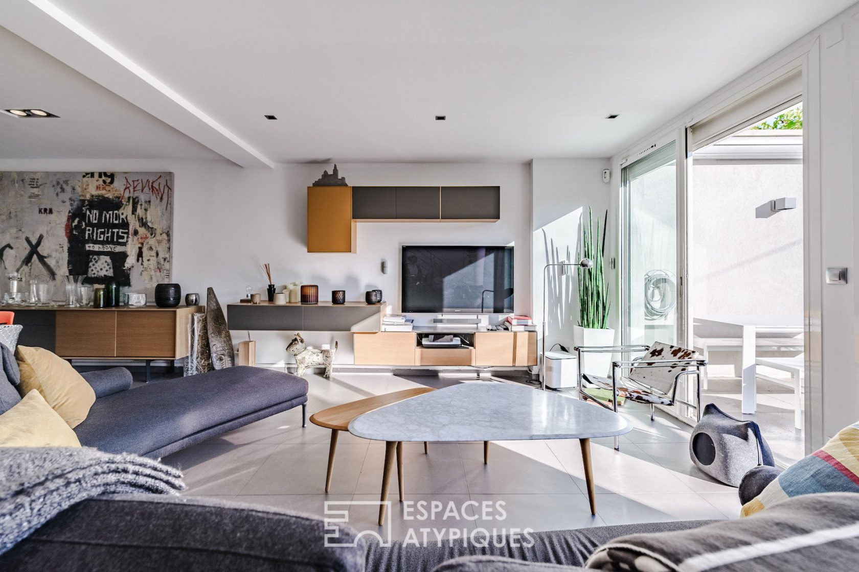 Maison de ville contemporaine avec vue
