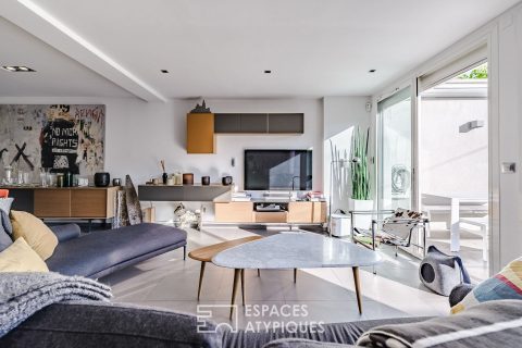 Maison de ville contemporaine avec vue