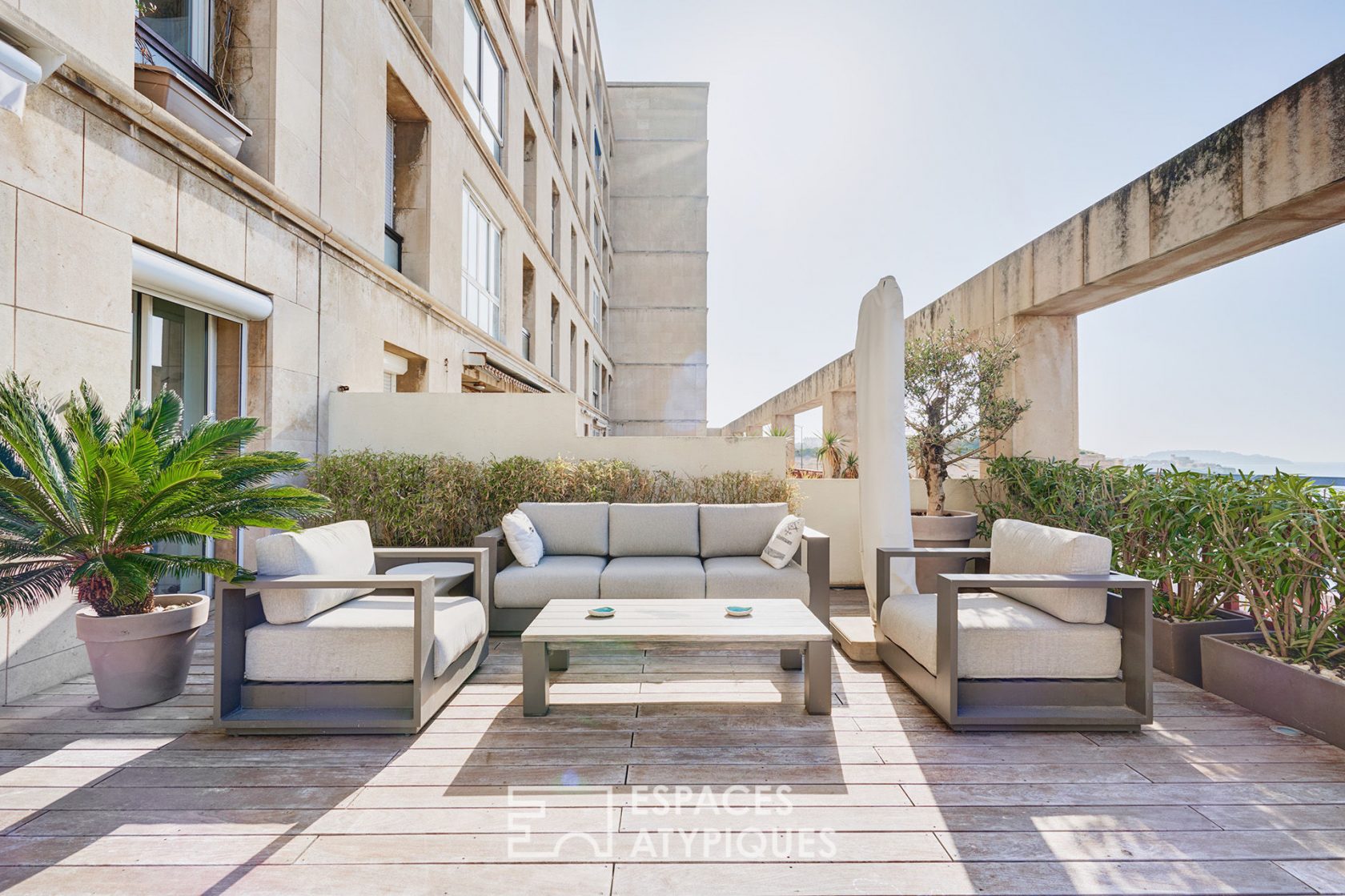 Appartement d’exception avec terrasse et vue mer