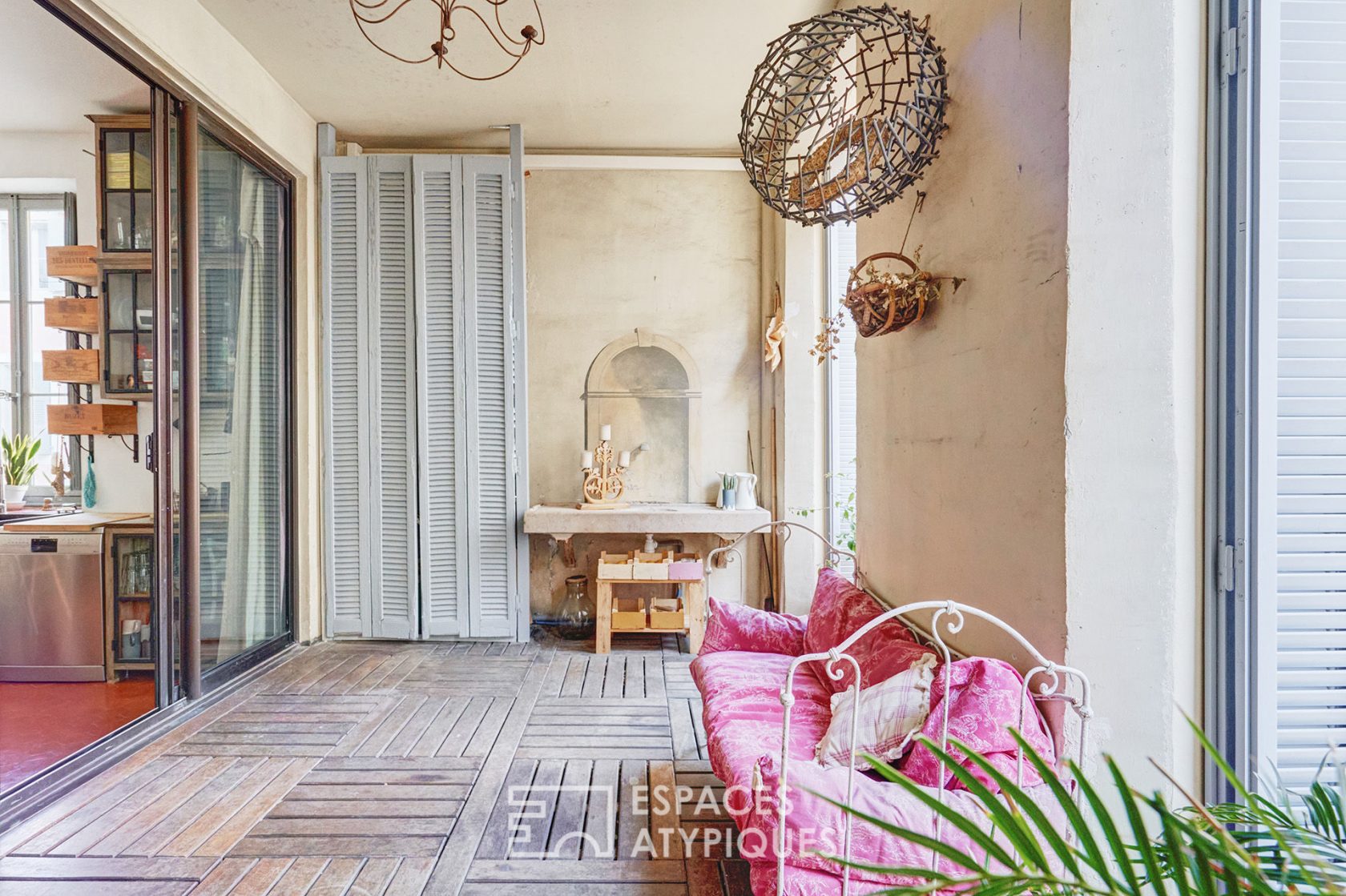 Appartement de caractère avec terrasse à l’Italienne