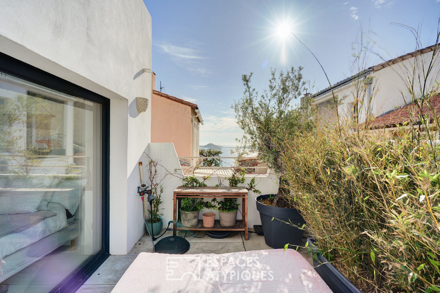 Old boilermaking revisited with terraces and sea view