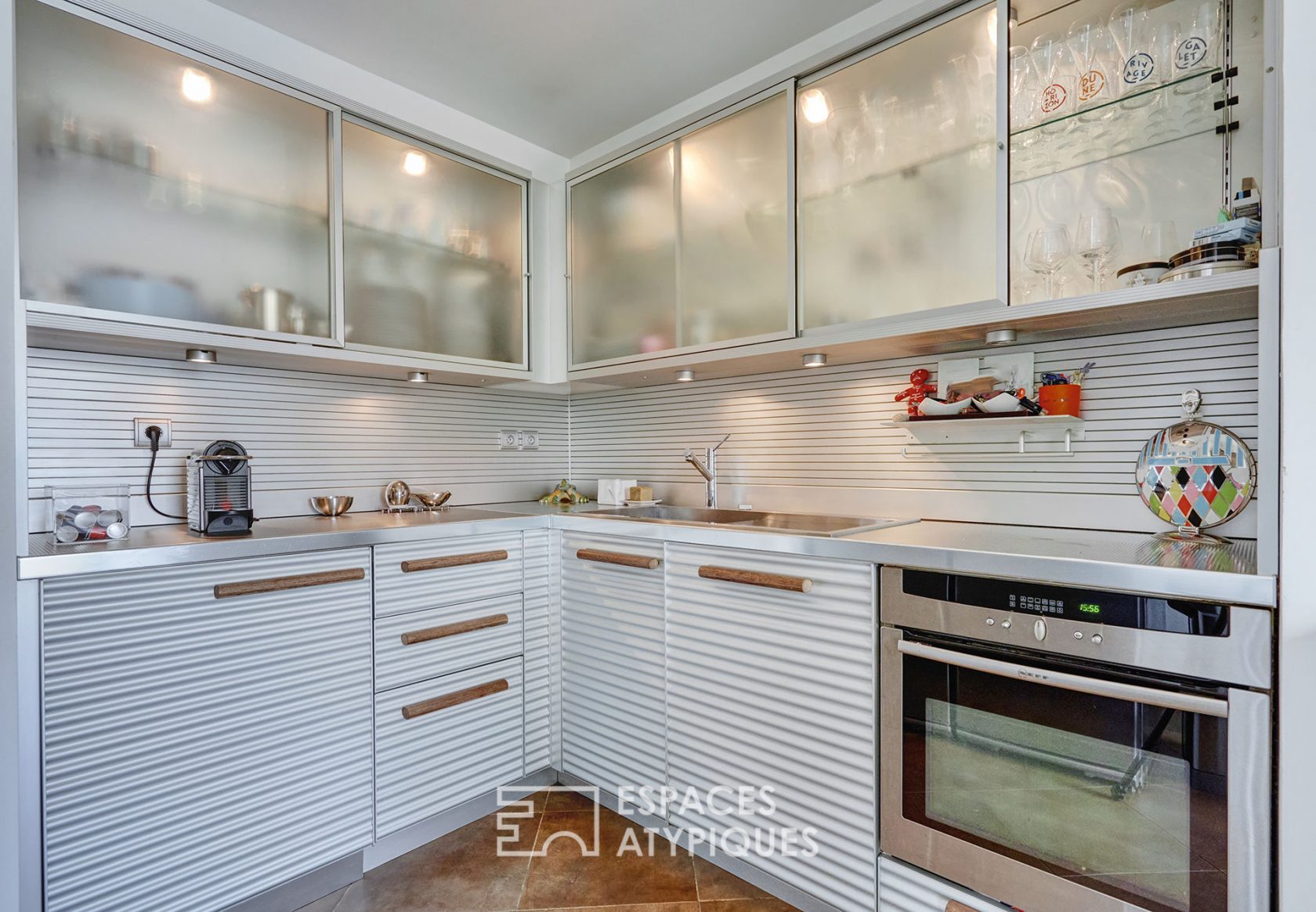 Duplex contemporain avec terrasse en dernier étage