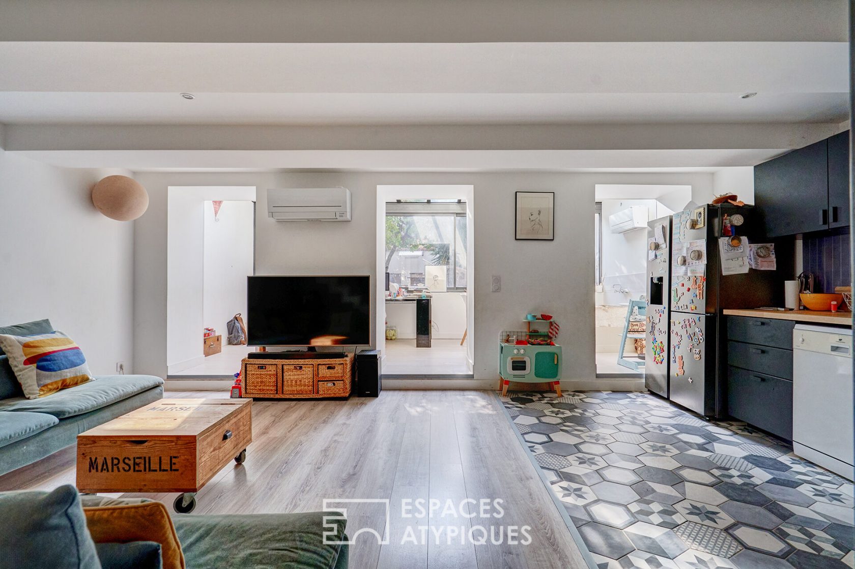 Duplex avec jardin et terrasse