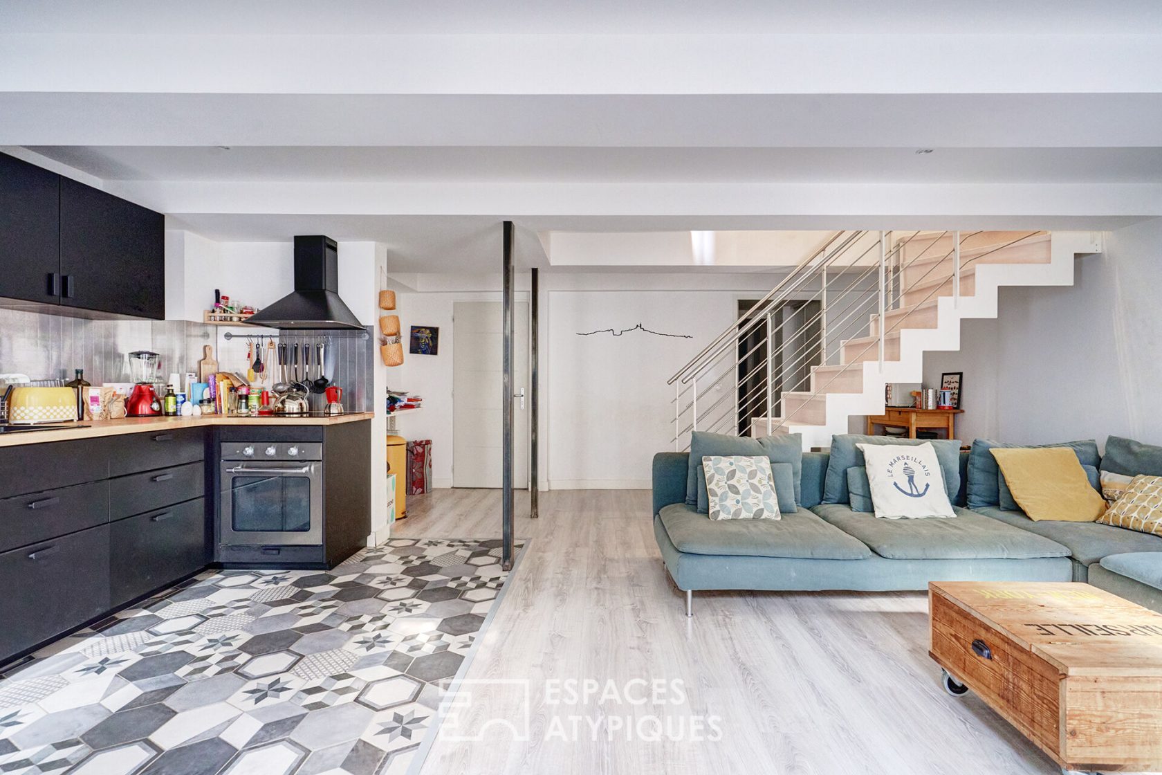 Duplex avec jardin et terrasse