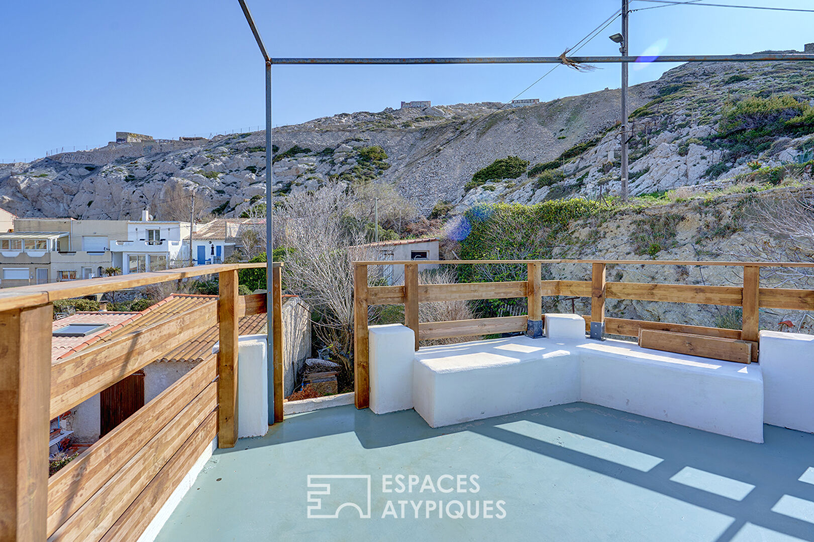 Maison de pêcheur avec toit terrasse aux Goudes