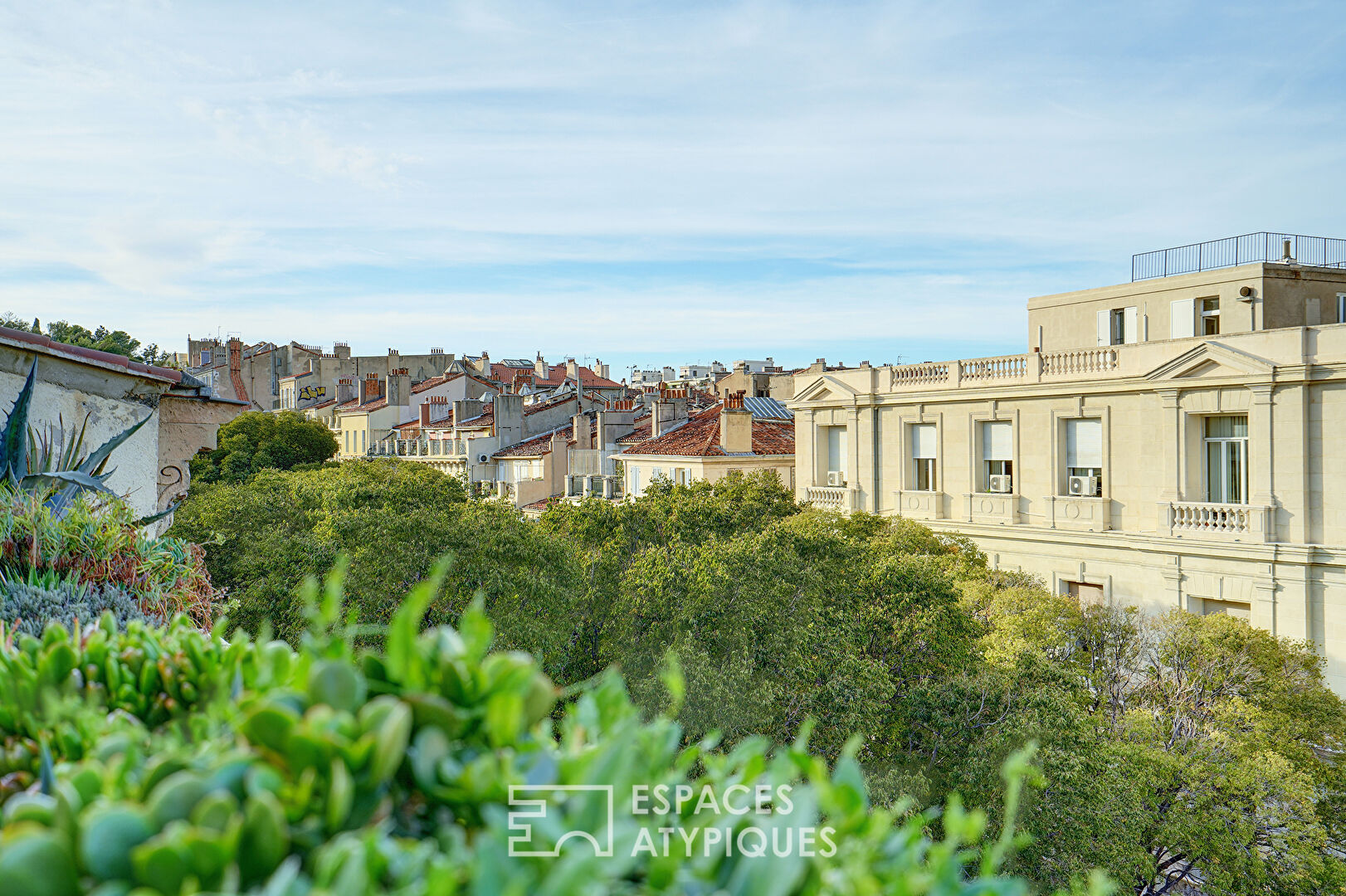 Appartement en dernier étage avec terrasses