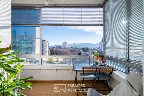Apartment with loggia and views