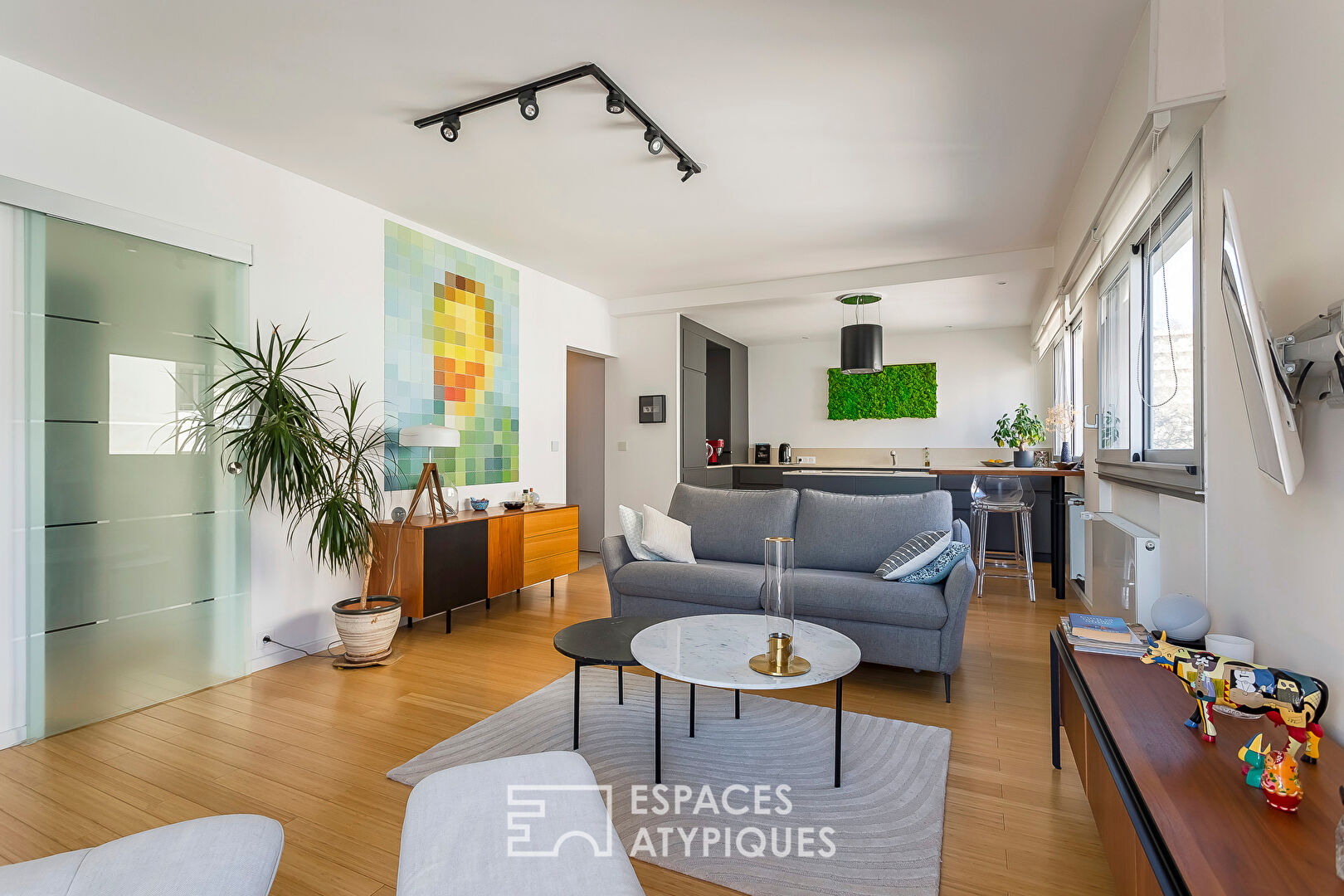 Architect renovation with balcony and view