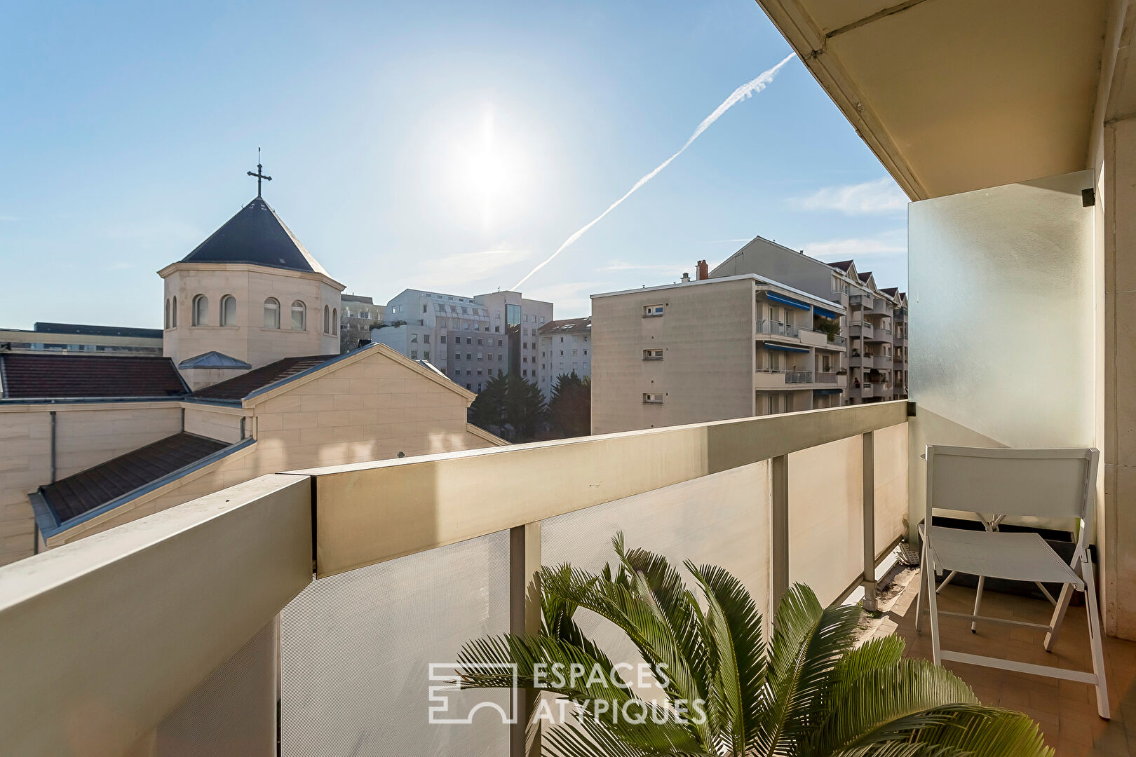 Architect renovation with balcony and view