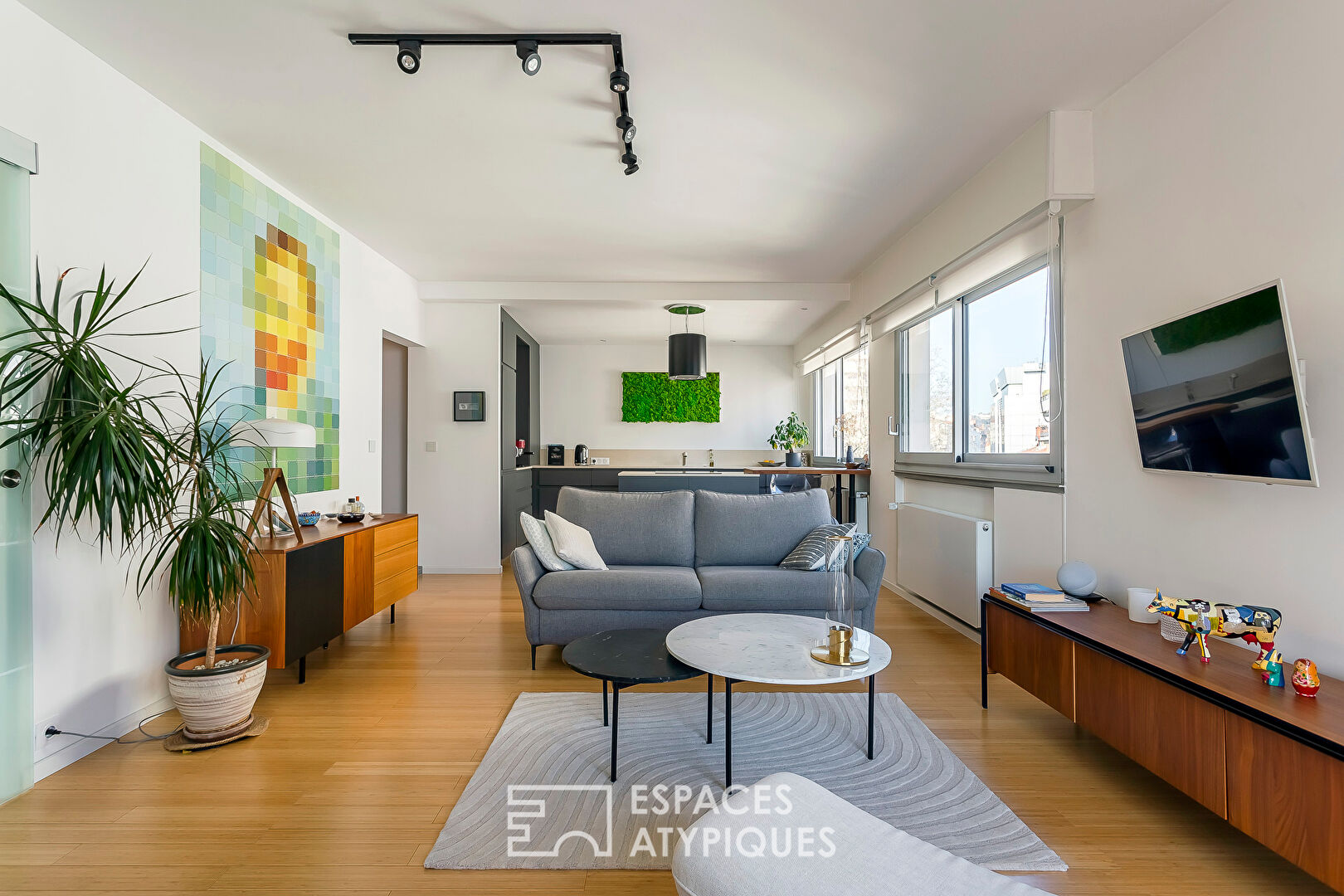 Architect renovation with balcony and view