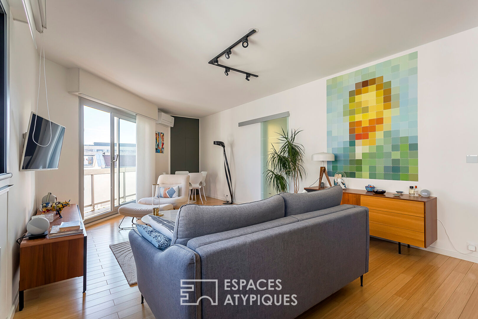 Architect renovation with balcony and view