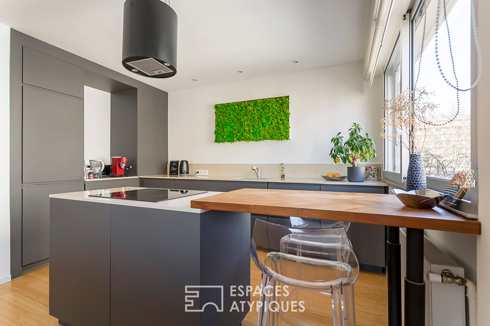 Architect renovation with balcony and view