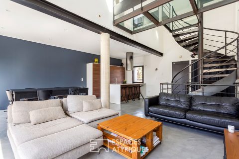 Architect-designed house with garden and swimming pool