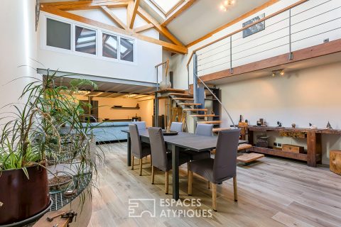 Loft in a former theater