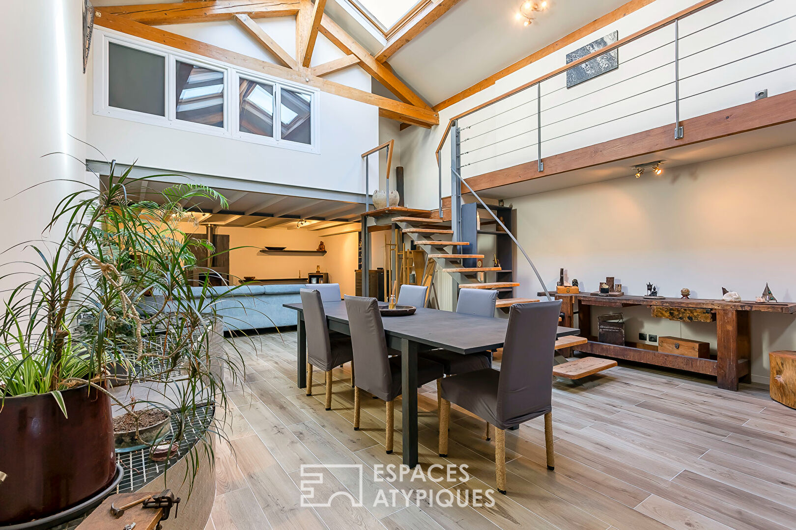 Loft in a former theater