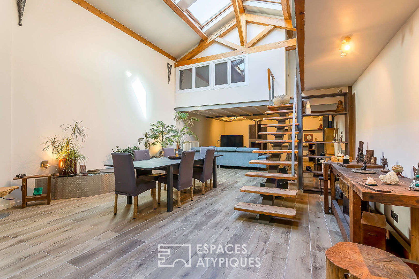 Loft in a former theater