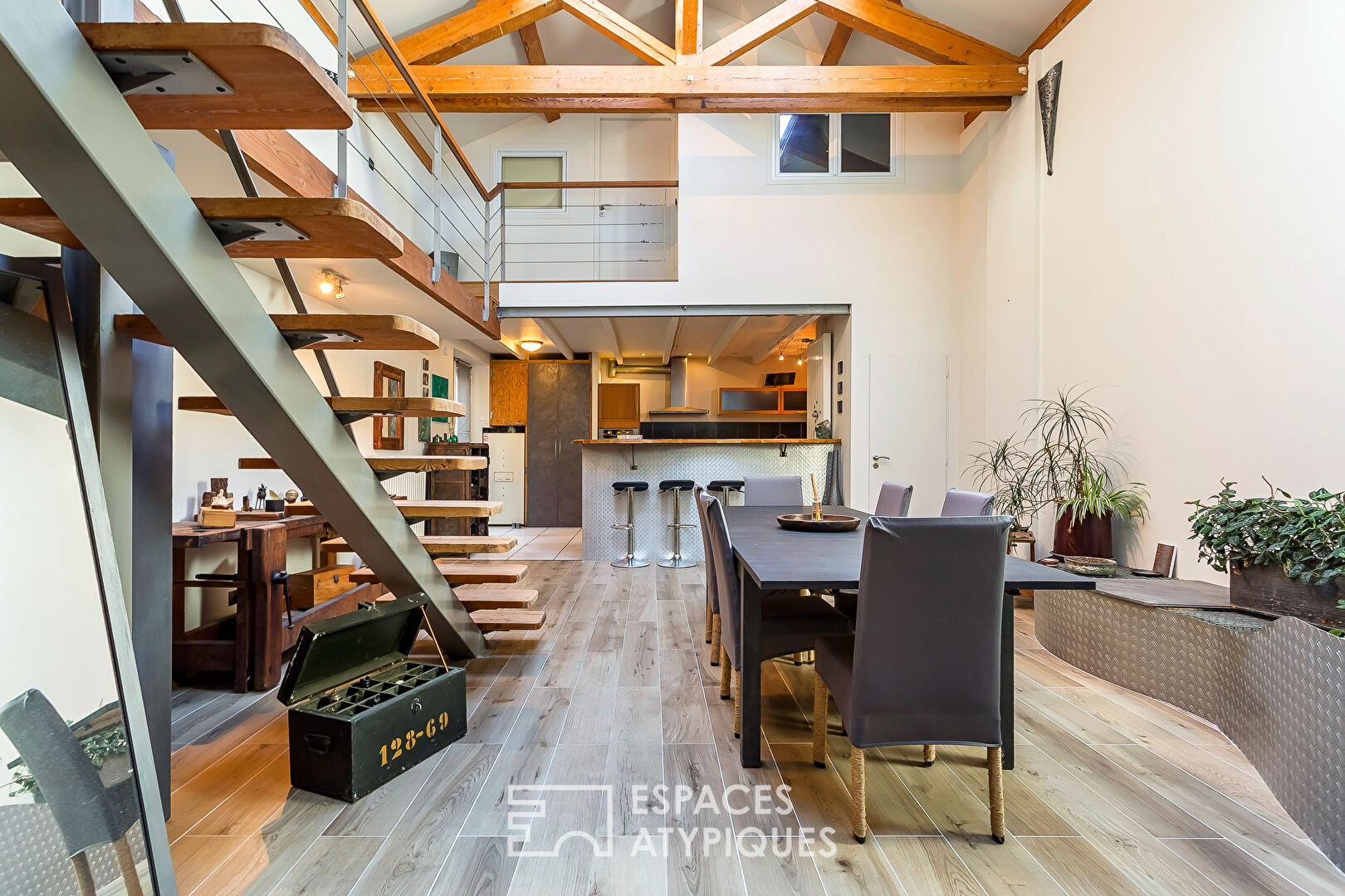 Loft in a former theater