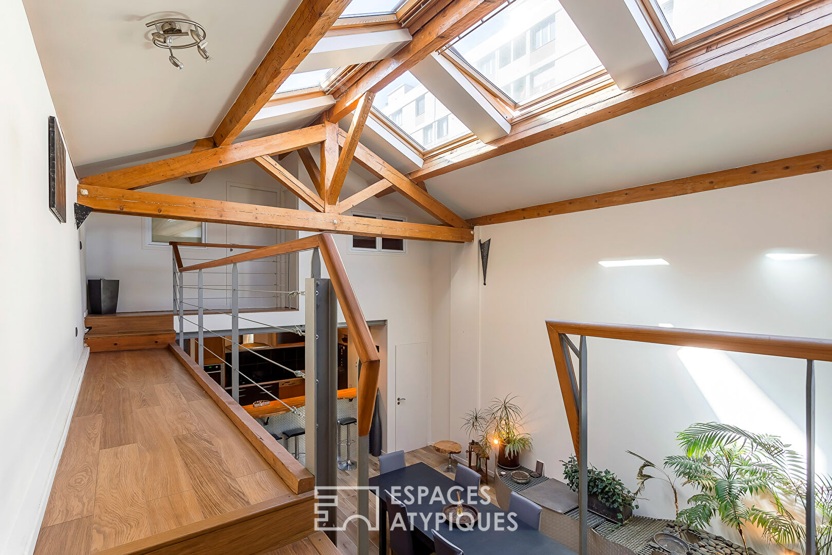 Loft in a former theater