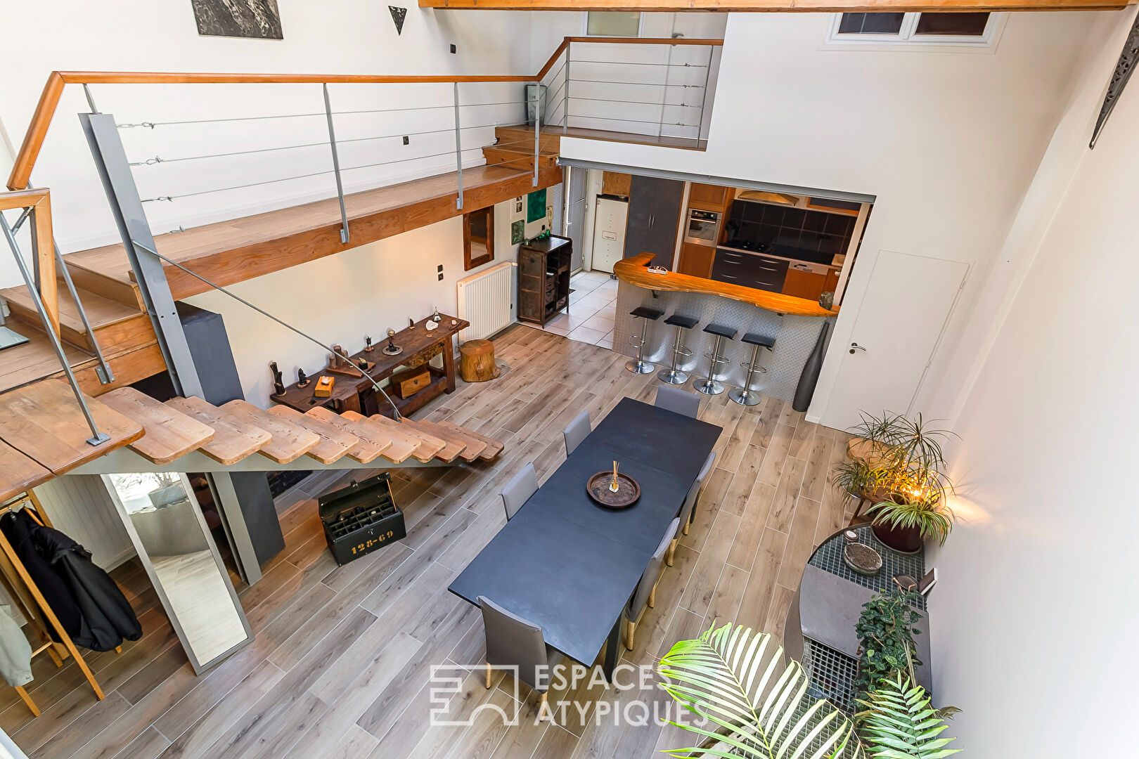 Loft in a former theater