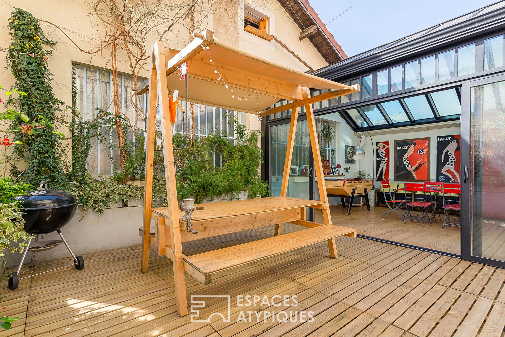 Appartement esprit loft avec terrasses aux Gratte-Ciel