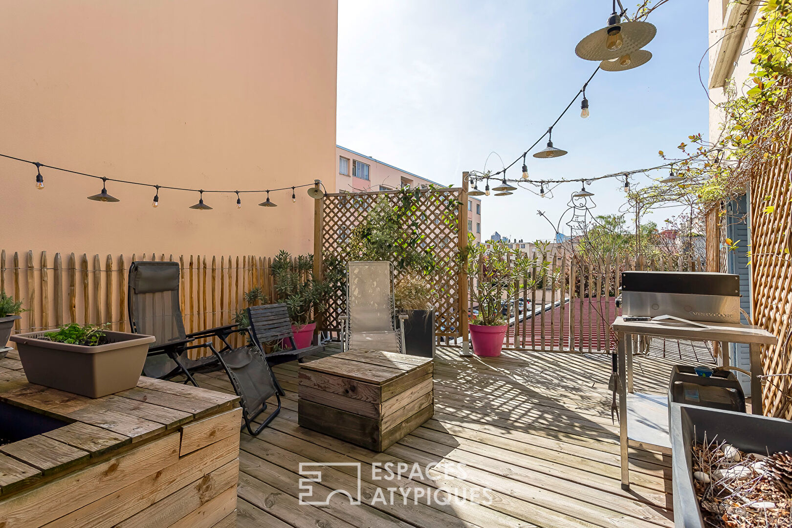 Appartement esprit loft avec terrasses aux Gratte-Ciel