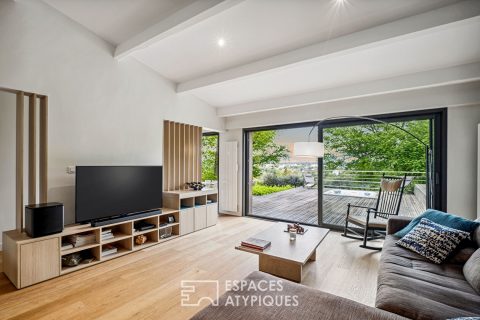 Maison rénovée par architecte avec vue sur les monts du lyonnais