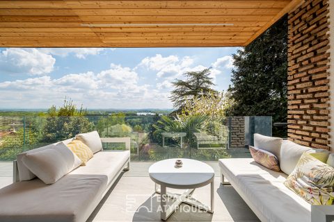 Maison à la rénovation contemporaine avec vue à Neyron