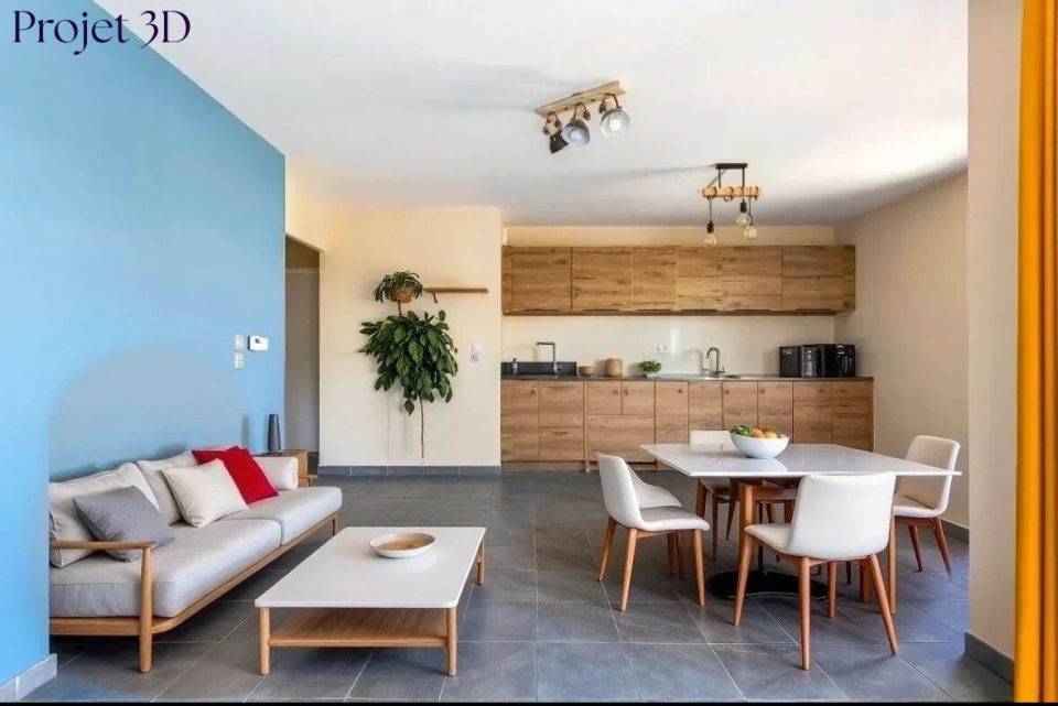 Appartement moderne et épuré avec balcon
