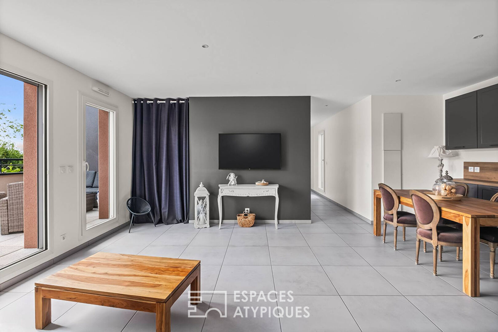 Appartement dernier étage contemporain