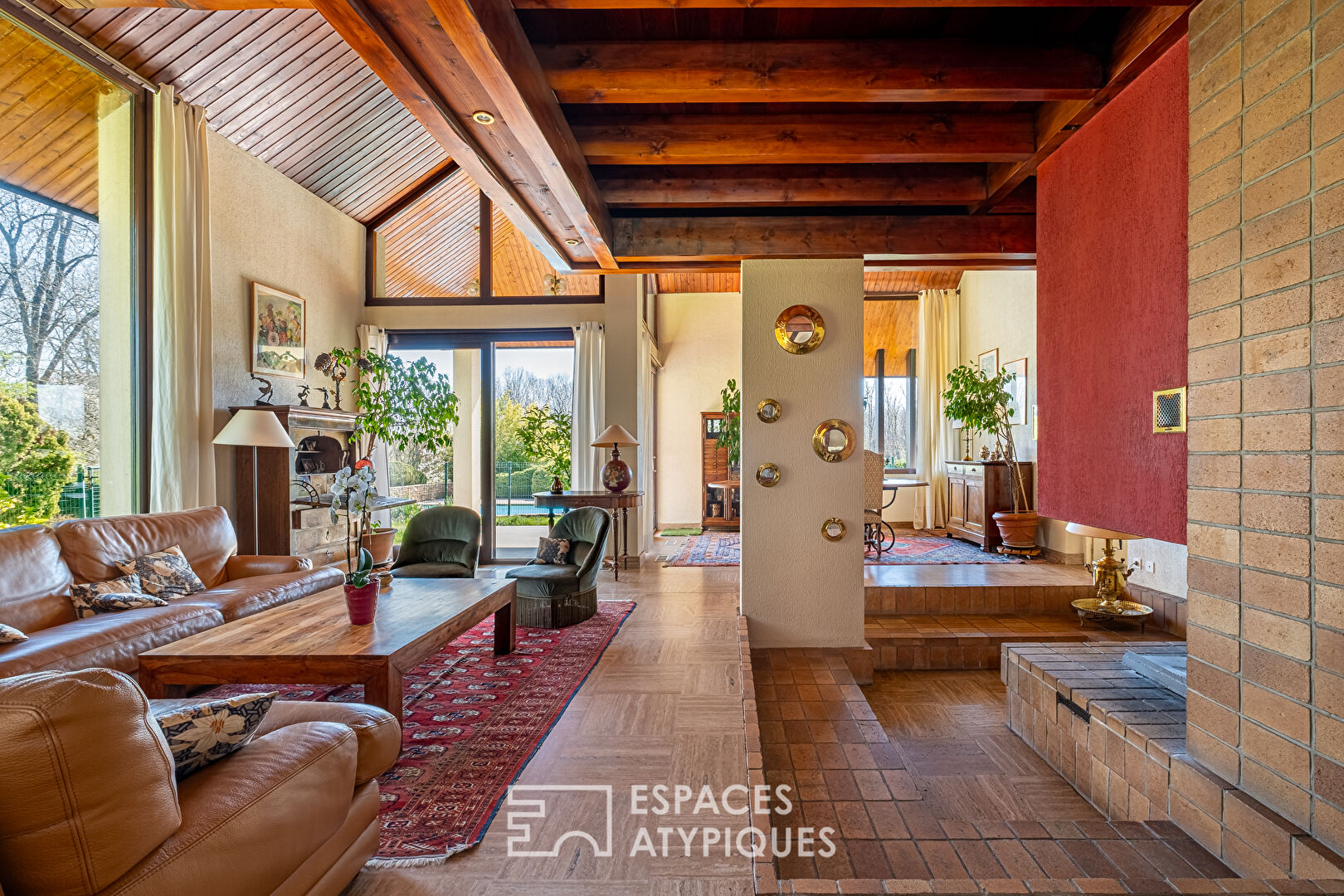Maison d’architecte des années 70 dans un environnement calme et bucolique