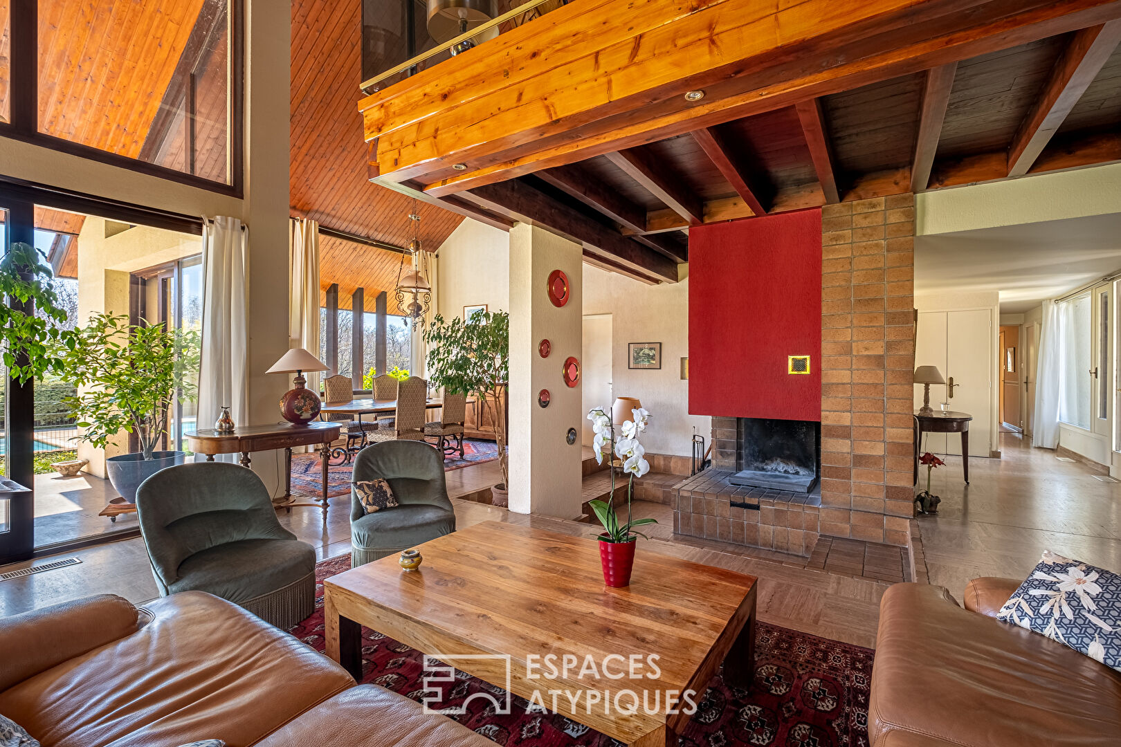 Maison d’architecte des années 70 dans un environnement calme et bucolique