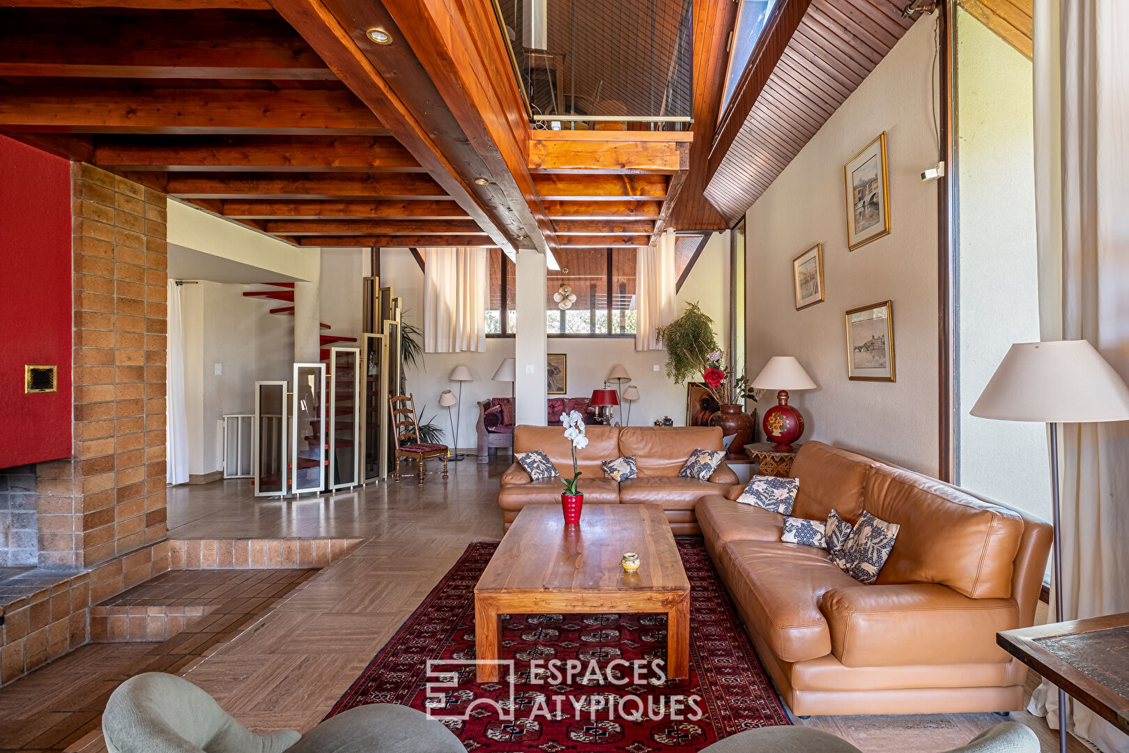 Maison d’architecte des années 70 dans un environnement calme et bucolique