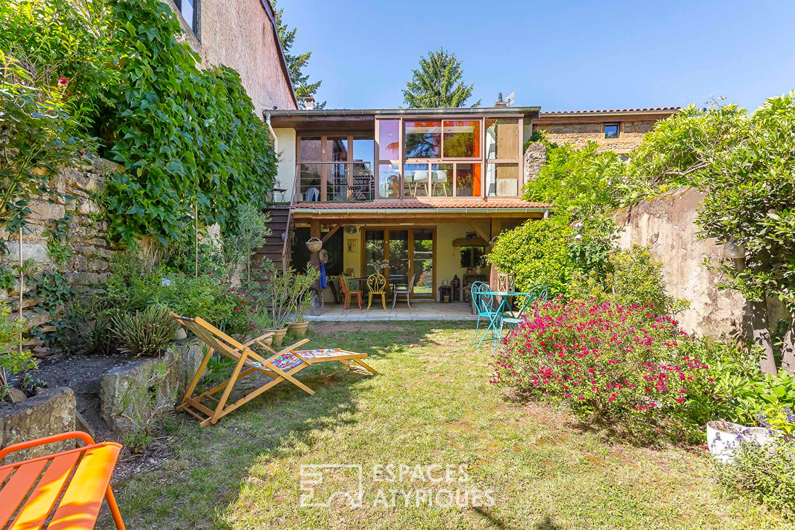 Maison de village rénovée avec jardin