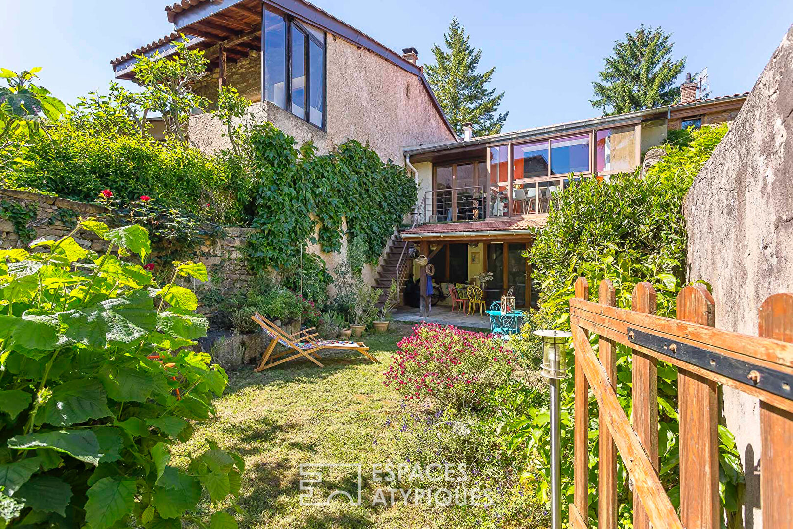 Maison de village rénovée avec jardin