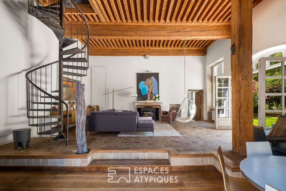 Duplex de charme avec jardin dans une maison de maître à Irigny