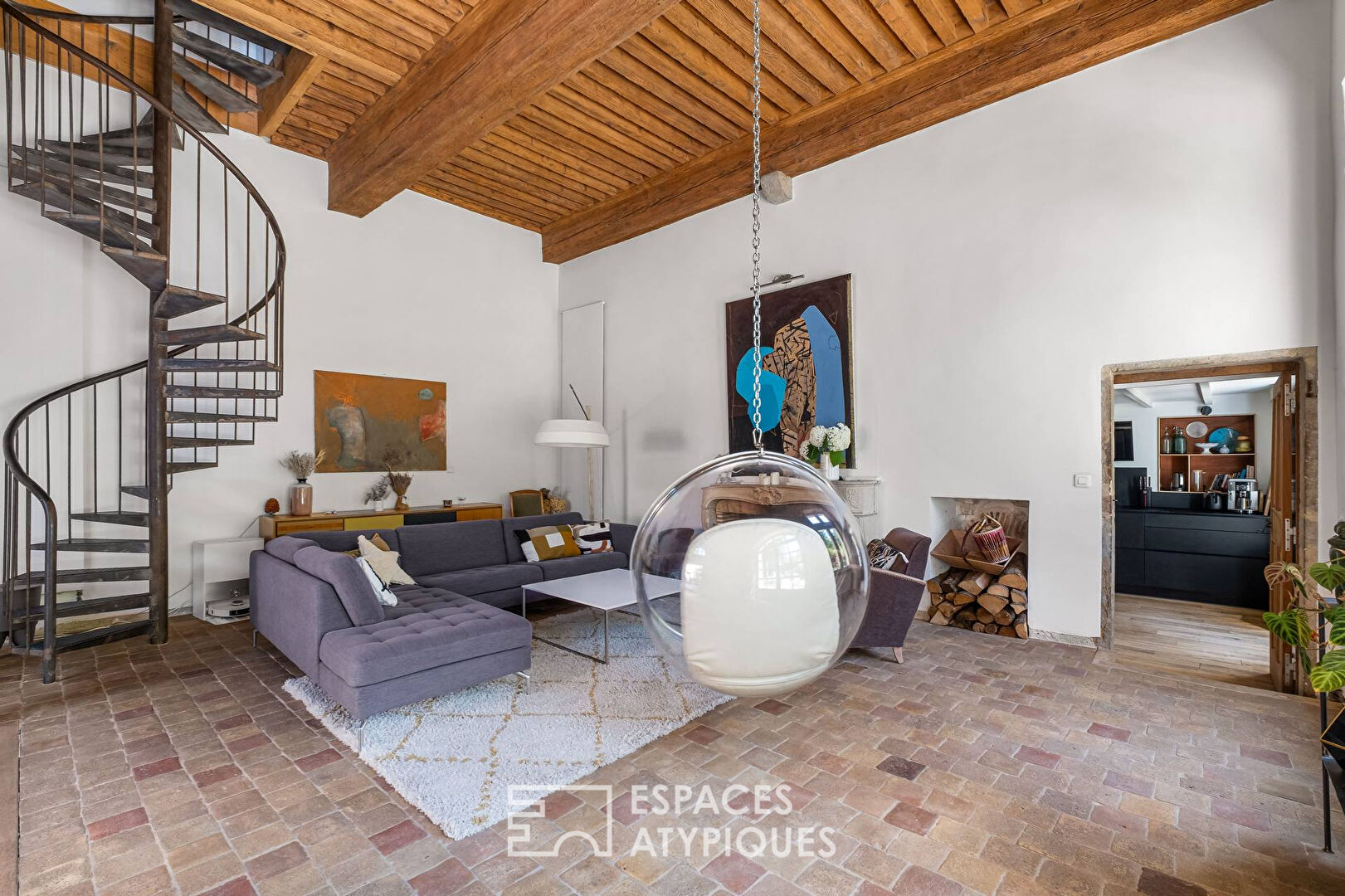 Duplex de charme avec jardin dans une maison de maître à Irigny