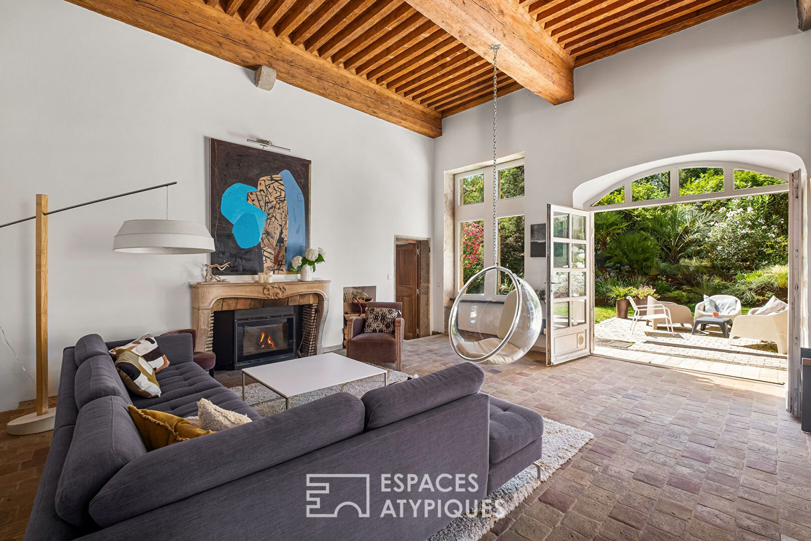 Duplex de charme avec jardin dans une maison de maître à Irigny
