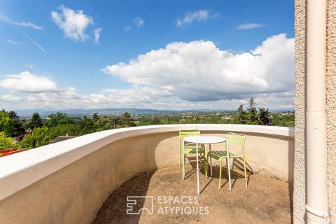 Maison ancienne avec piscine et vue imprenable