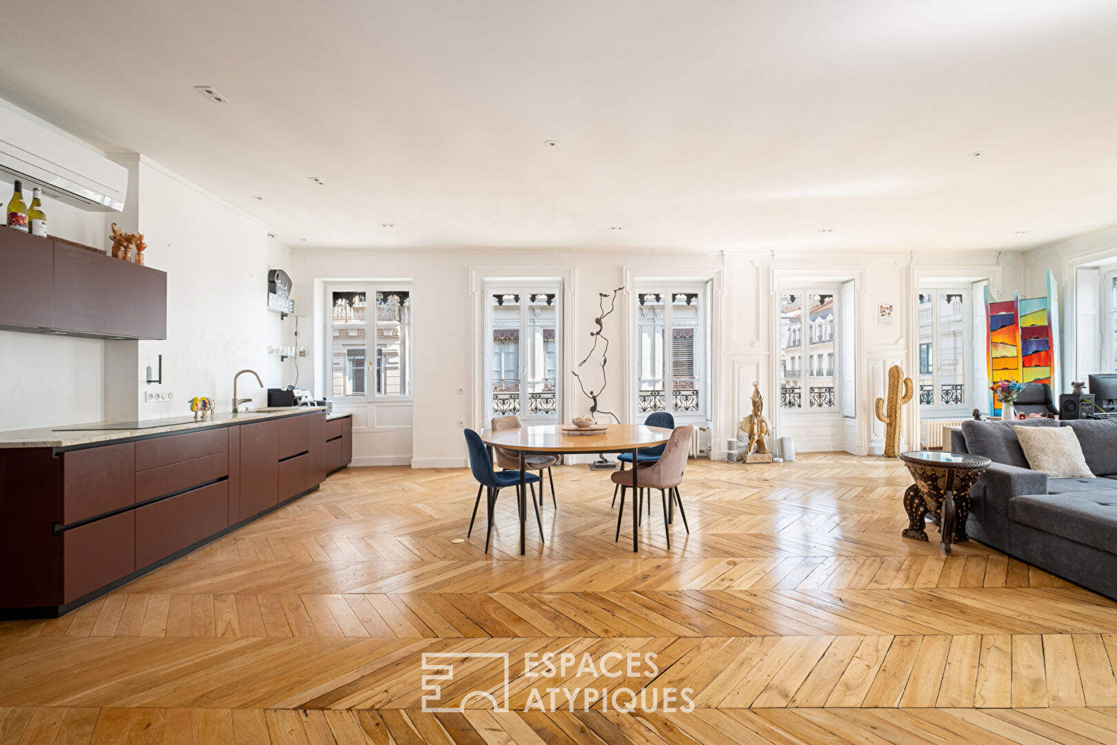 Duplex renové par architecte en dernier étage