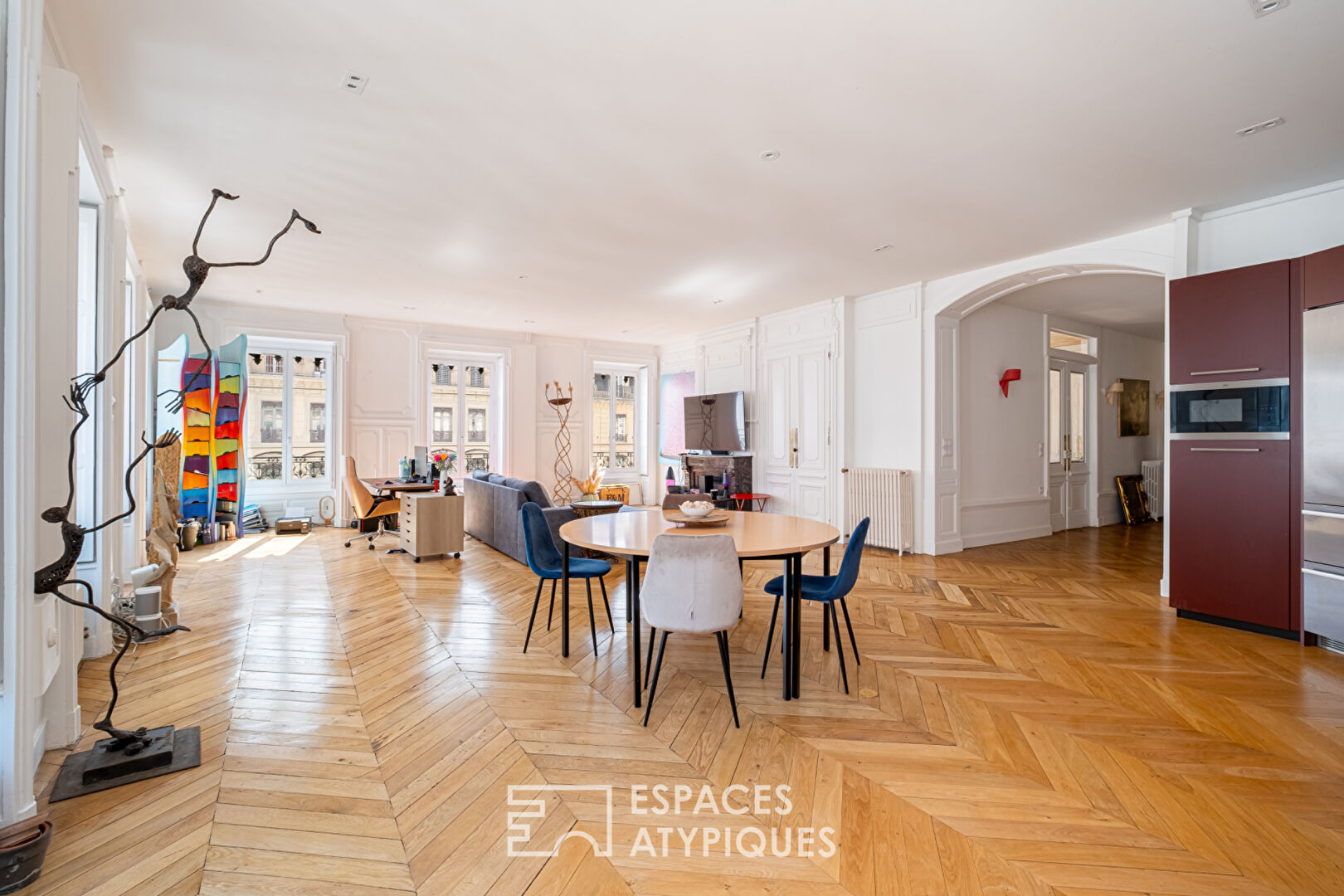 Duplex renové par architecte en dernier étage