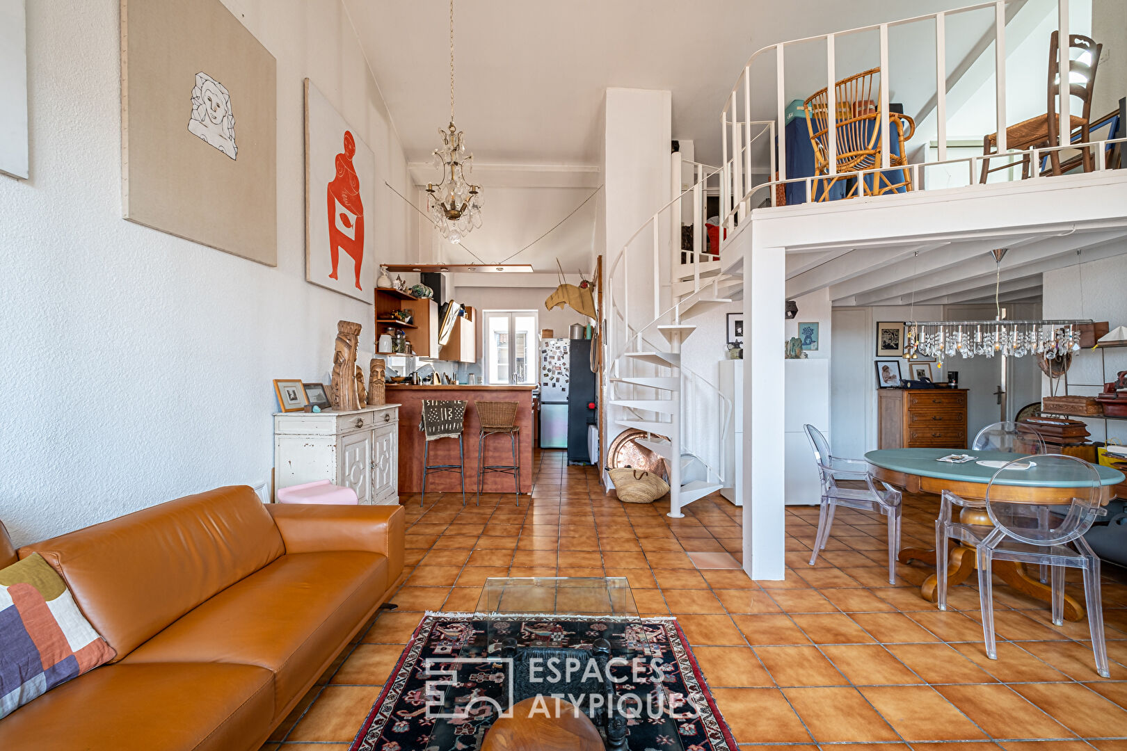 Duplex en dernier étage avec vue Fourvière