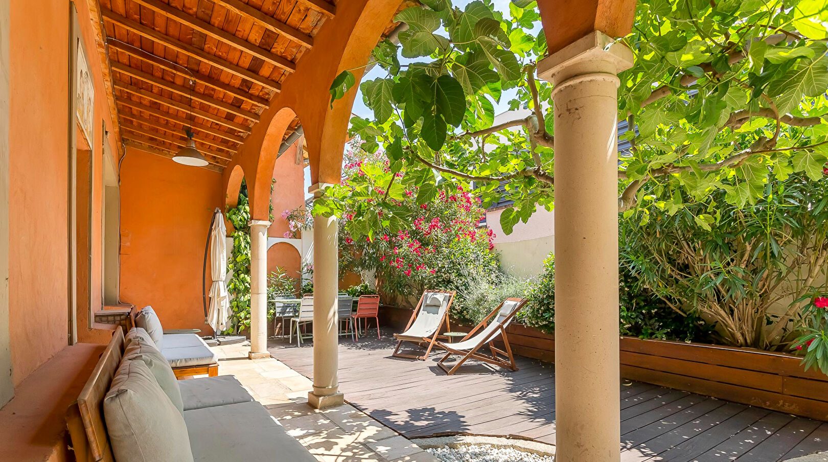 Renovated village house with terrace